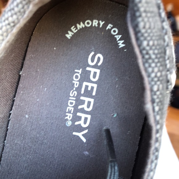 SPERRY TOPSIDER YOUTH BODIE SHOES SIZE 6M FABRIC UPPER MEMORY FOAM GRAY … - Picture 5 of 8